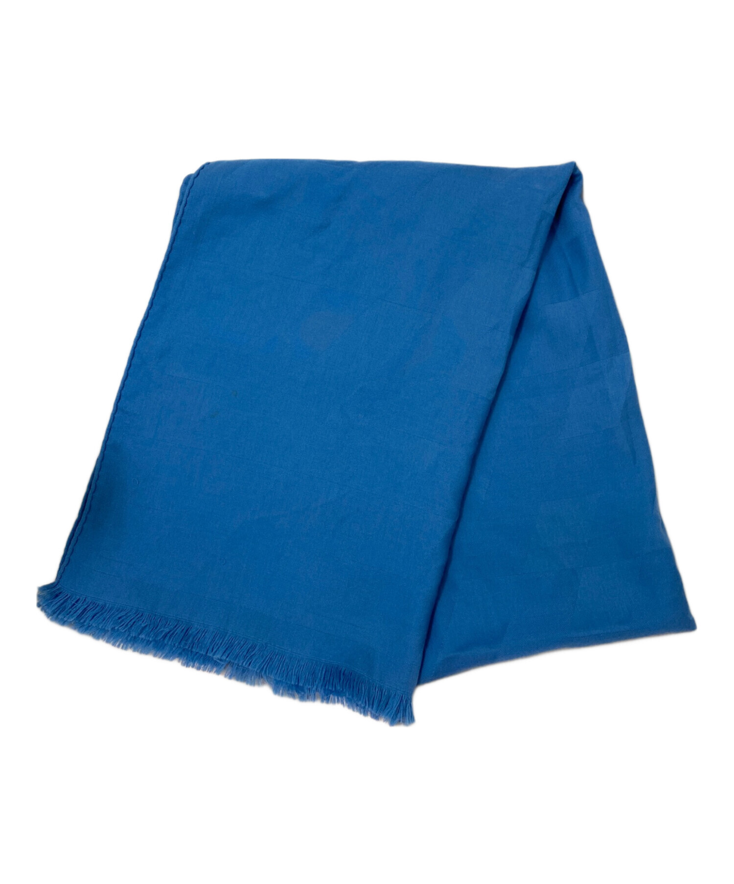 中古・古着通販】HERMES (エルメス) カシミア混ストール ブルー