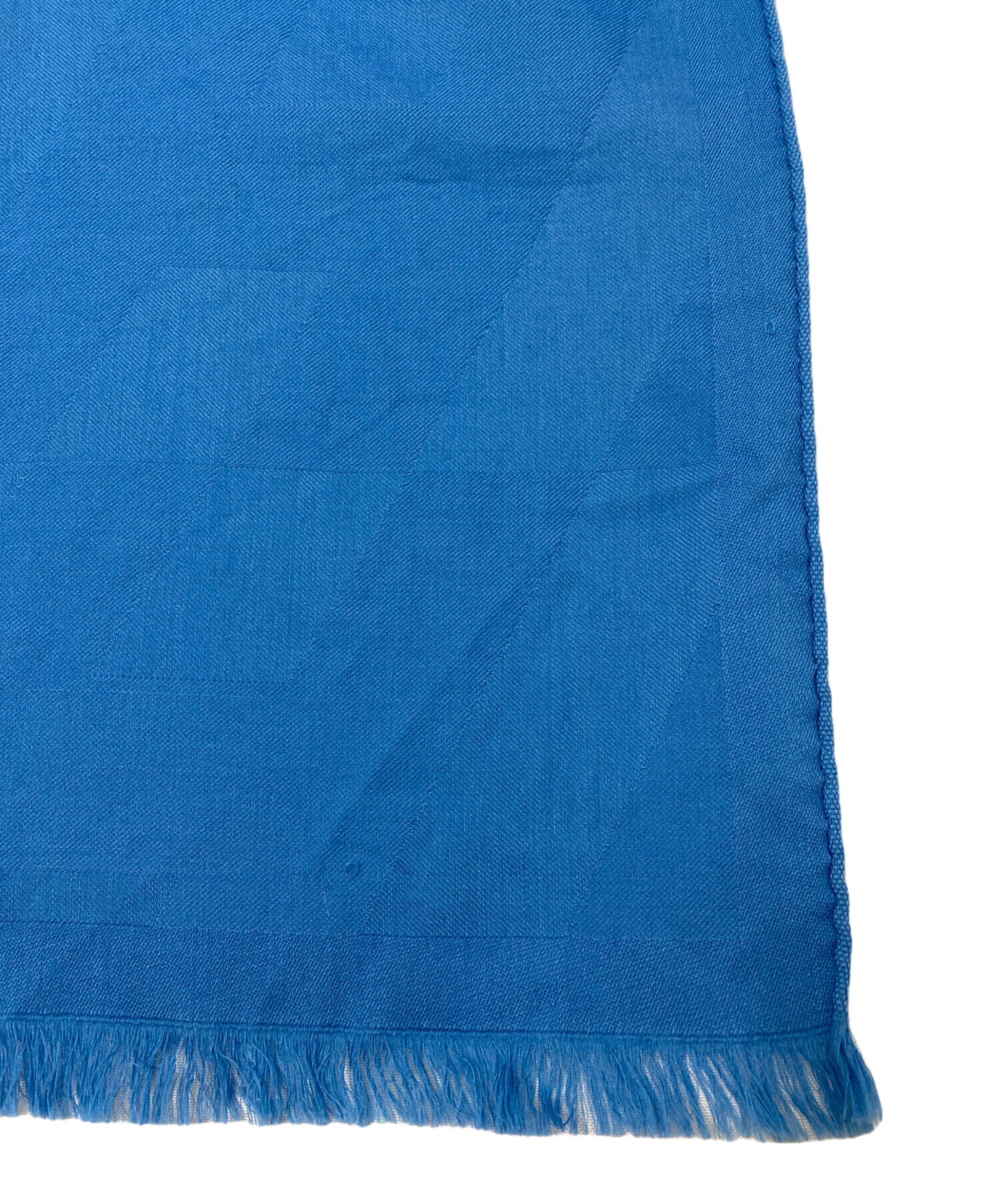 中古・古着通販】HERMES (エルメス) カシミア混ストール ブルー