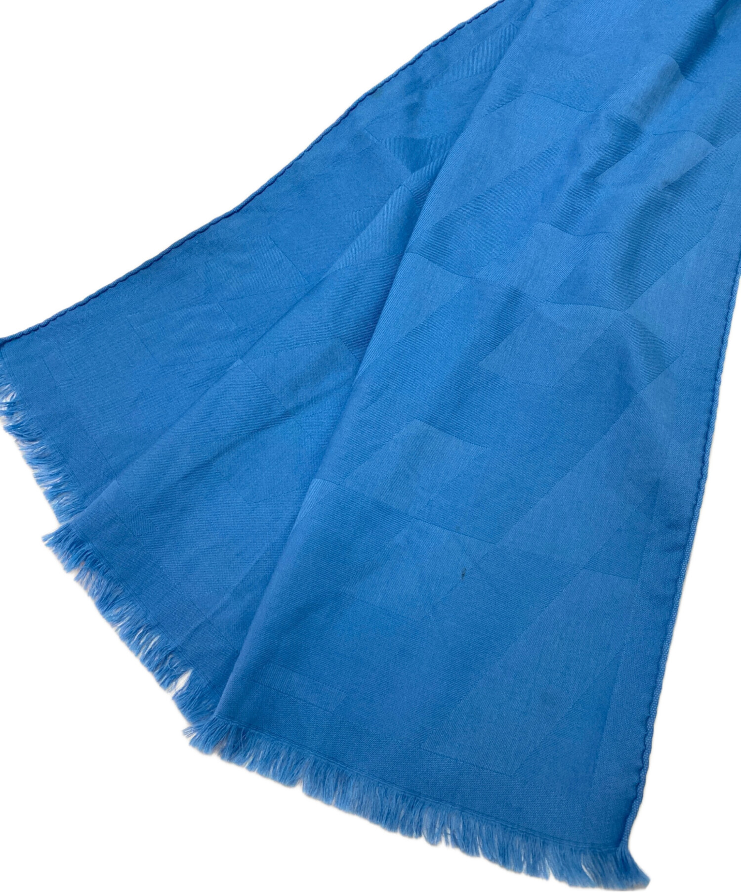 中古・古着通販】HERMES (エルメス) カシミア混ストール ブルー