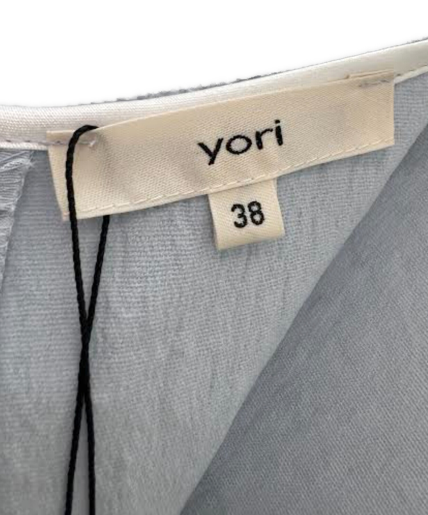 中古・古着通販】YORI (ヨリ) フクレサイドギャザーワンピース スカイ 