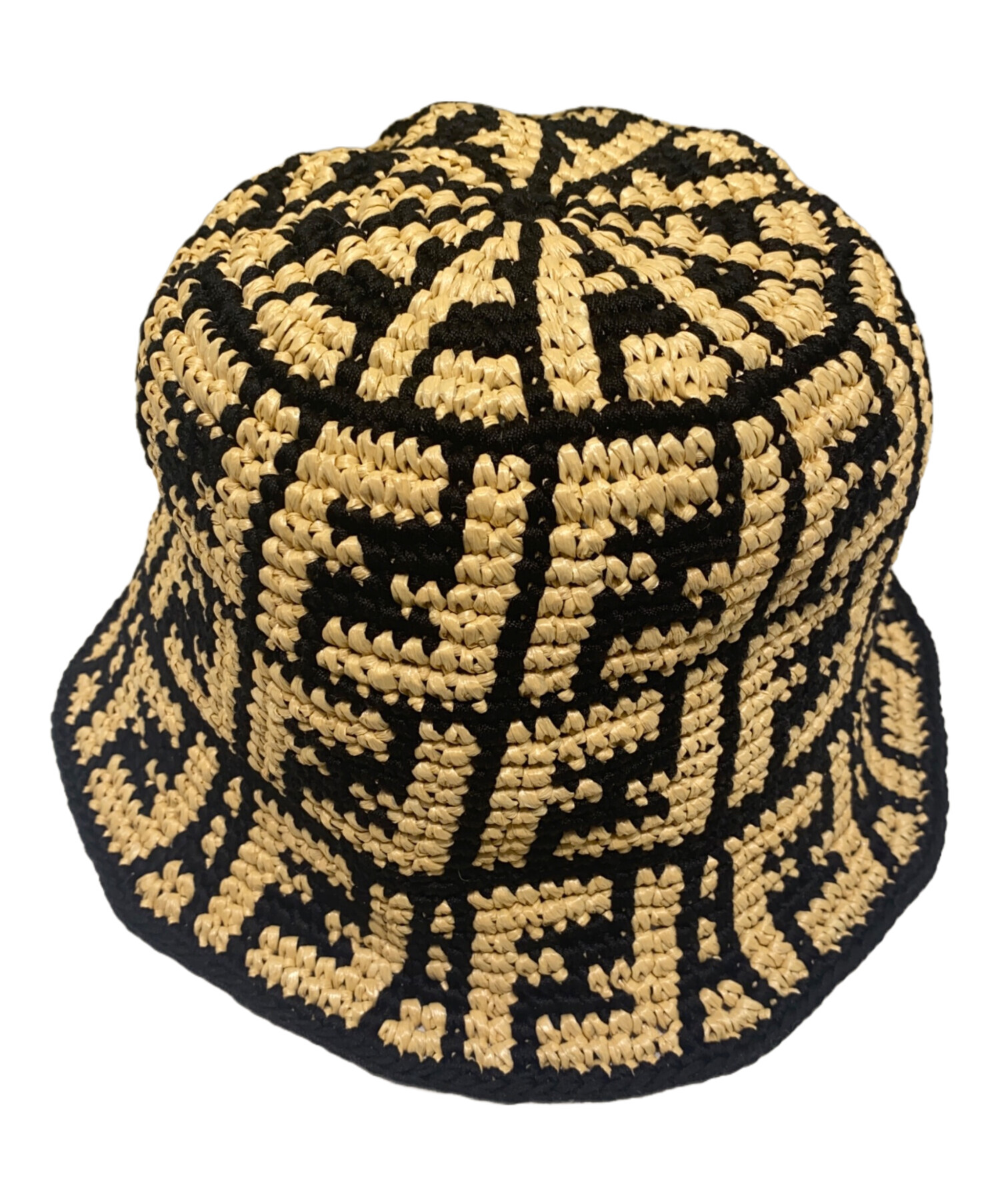 中古・古着通販】FENDI (フェンディ) ストローバケットハット ベージュ 
