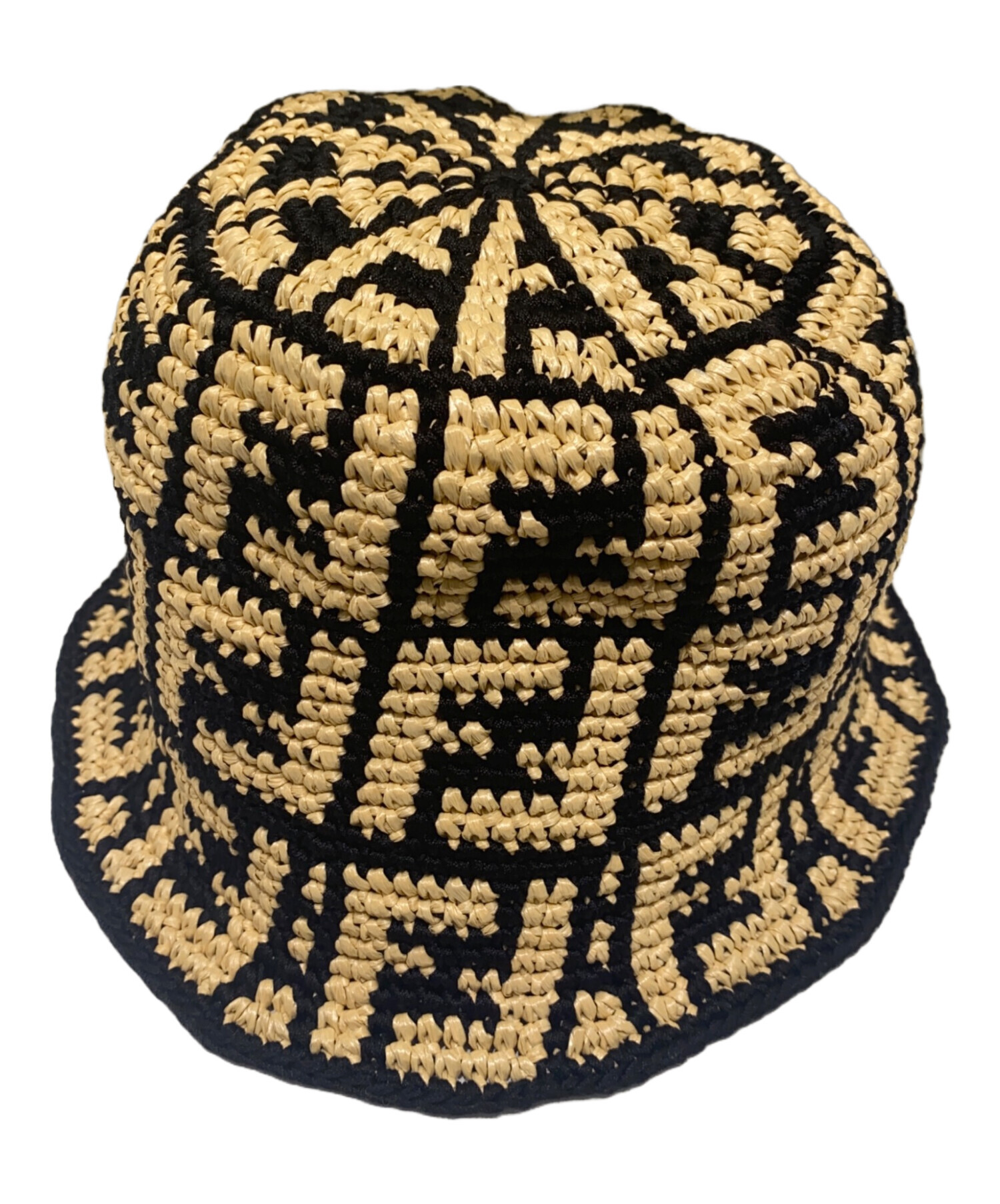 中古・古着通販】FENDI (フェンディ) ストローバケットハット ベージュ 