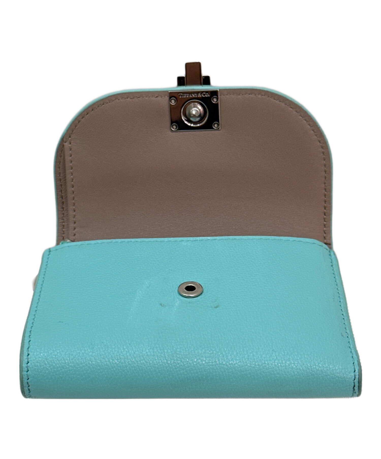 【新品】ティファニー T デコ クロスボディ ウォレット サファイヤブルー Tiffany ティファニー スモール ウォレット T デコ (Tiffany & Co