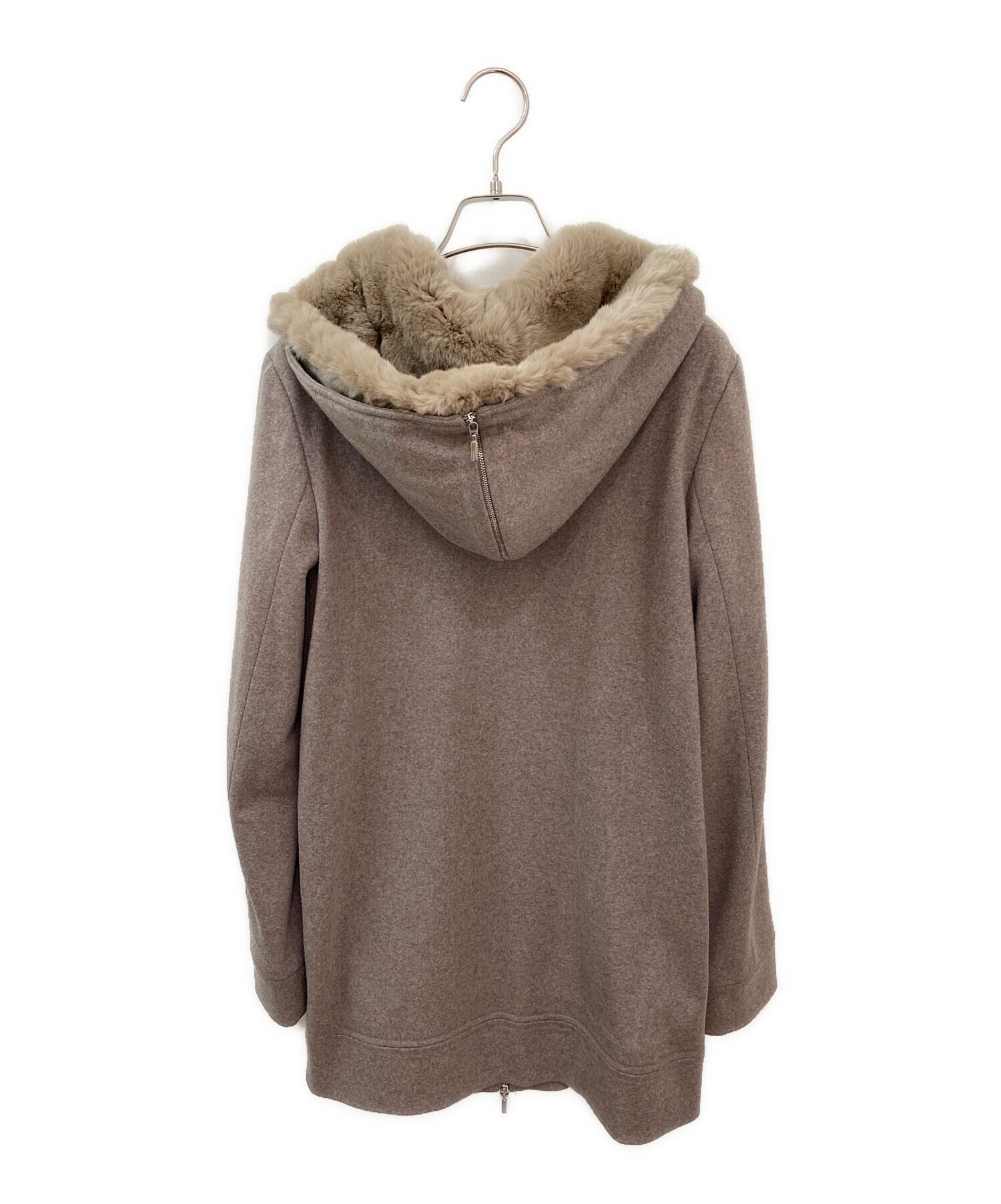 中古・古着通販】MaxMara (マックスマーラ) エコファー付きフーディー 