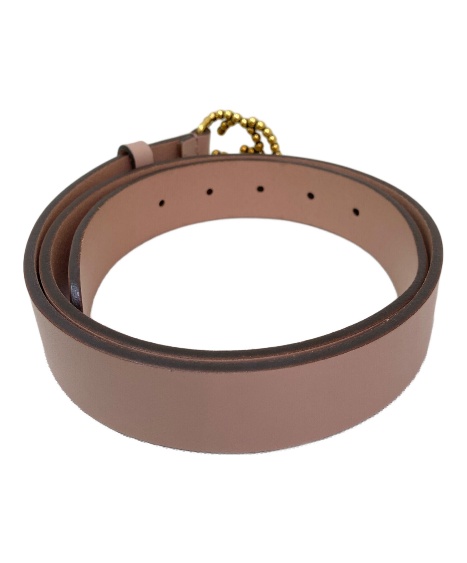 中古・古着通販】GUCCI (グッチ) インターロッキングGベルト ピンク 