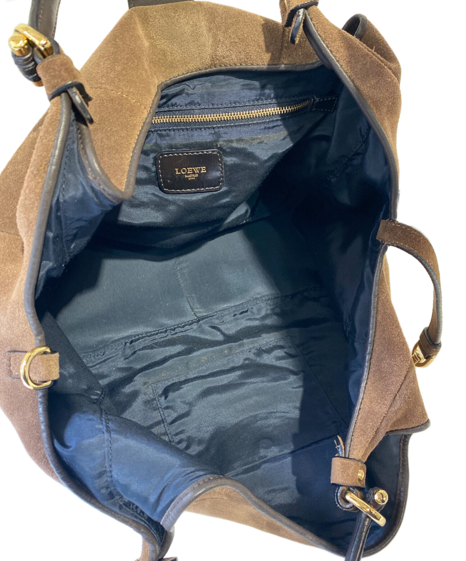 中古・古着通販】LOEWE (ロエベ) ハンドバッグ ブラウン｜ブランド 