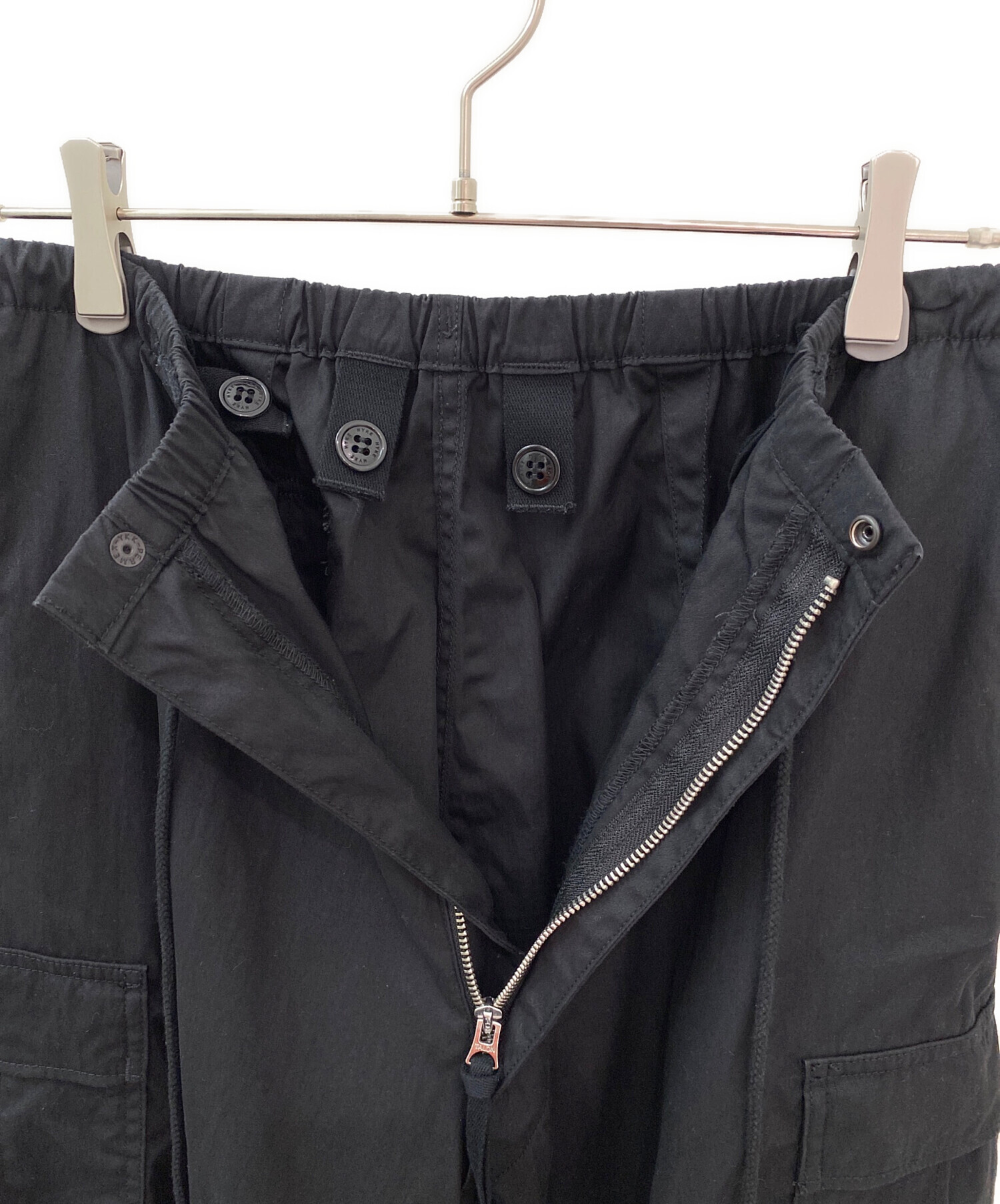 中古・古着通販】HYKE (ハイク) カーゴパンツ ブラック サイズ:4