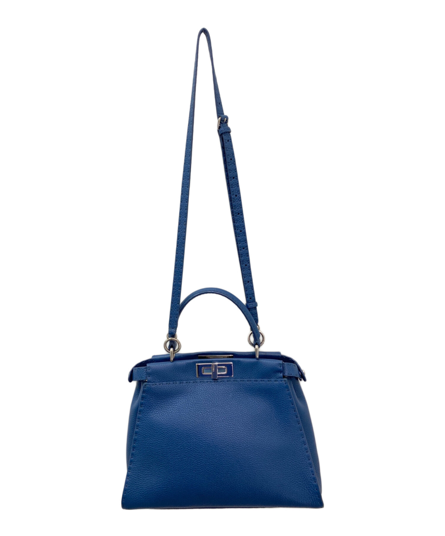 中古・古着通販】FENDI (フェンディ) ピーカブー ミディアム ブルー