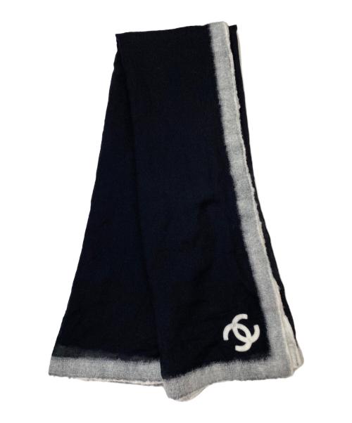 中古・古着通販】CHANEL (シャネル) 大判ココマークストール ブラック