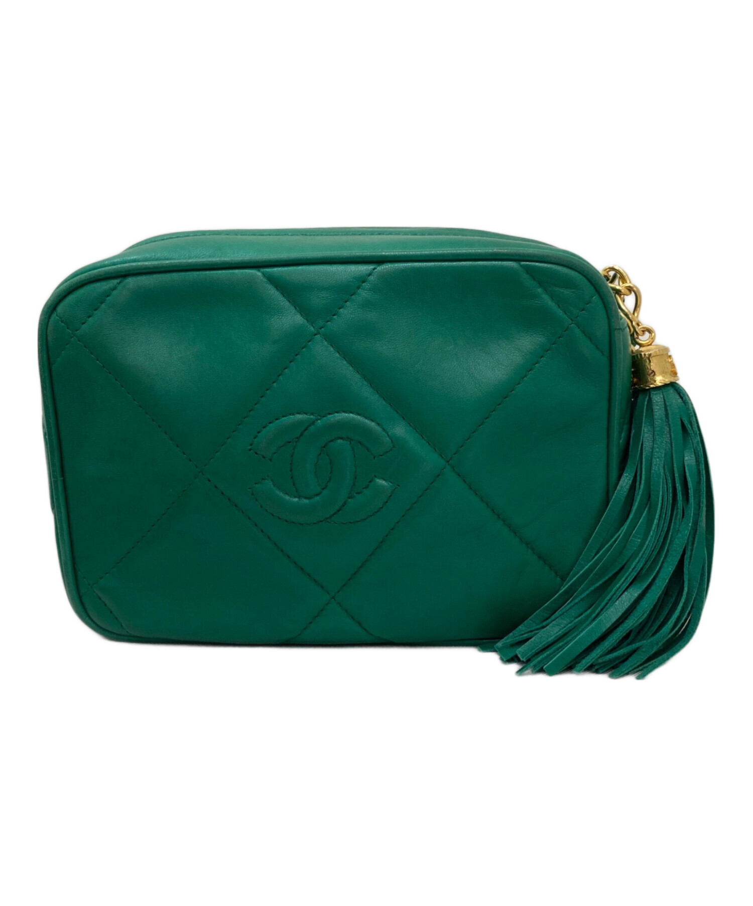 中古・古着通販】CHANEL (シャネル) フリンジチェーンショルダーバッグ