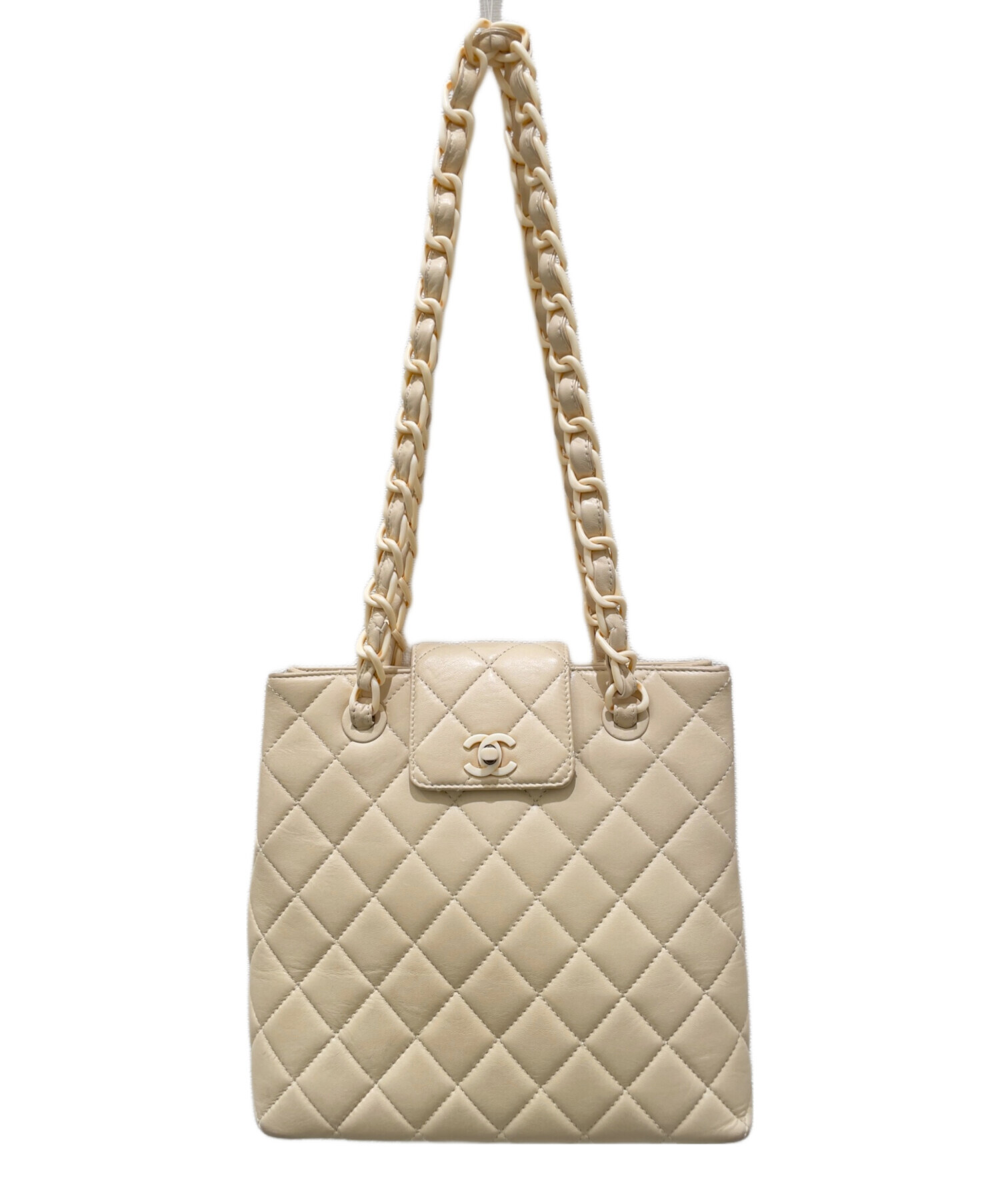 中古・古着通販】CHANEL (シャネル) ココマーク プラチェーントート 