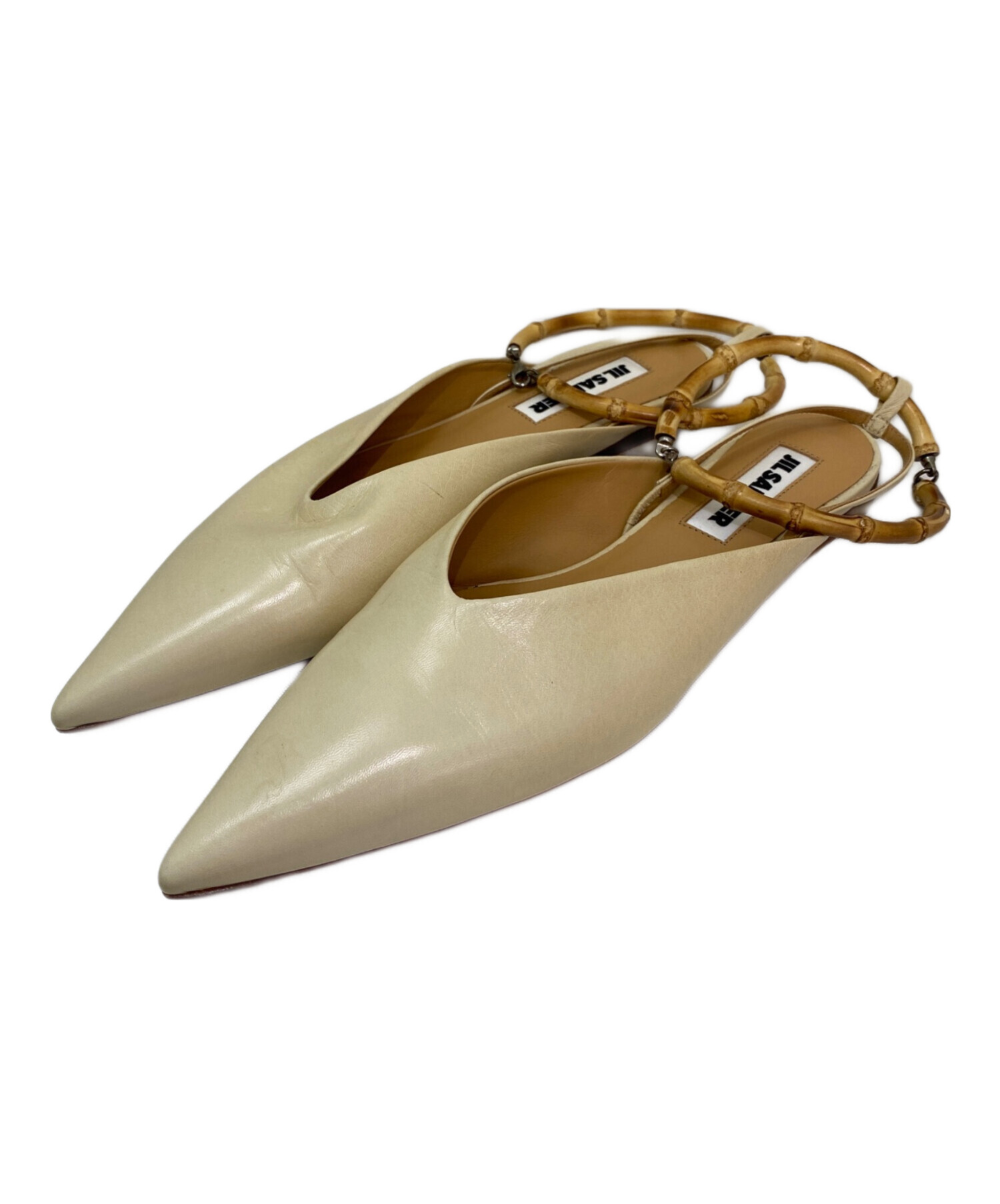 新品未使用　JIL SANDER バンブーフラットミュール　37 新品未使用 JIL SANDER バンブーフラットミュール 37 - メルカリ