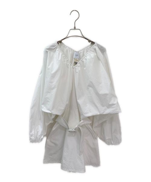 PATOU パトゥ カジュアルシャツ 36(XS位) 白 【古着】【中古】 PATOU - PATOU パトゥ カジュアルシャツ 36(XS位) 白 【古着】【中古