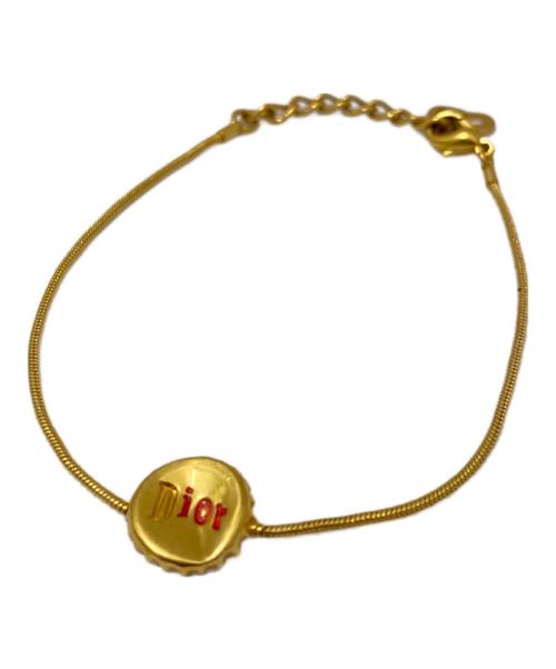 Dior ディオール オールド DIORPARISロゴ ゴールド ブレスレット