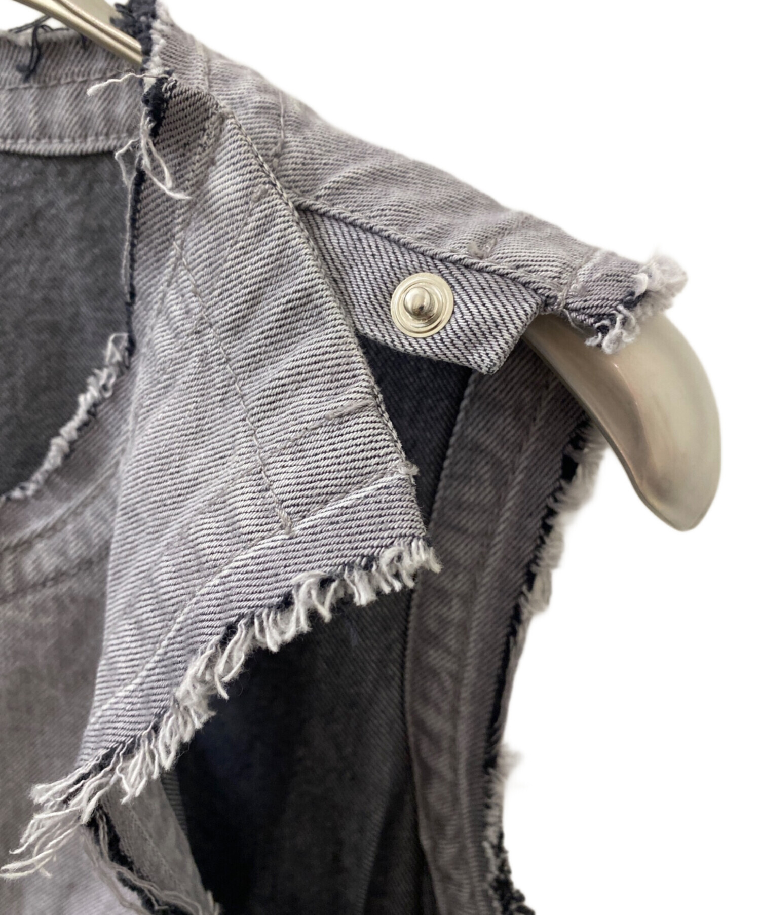 中古・古着通販】sacai (サカイ) デニムトップス グレー サイズ:2 