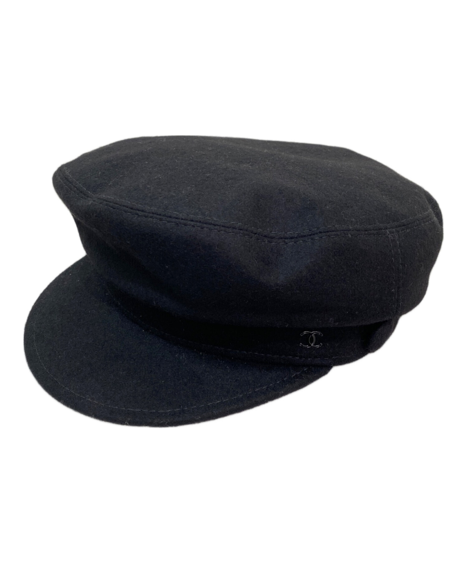 中古・古着通販】CHANEL (シャネル) ココマークキャスケット ブラック