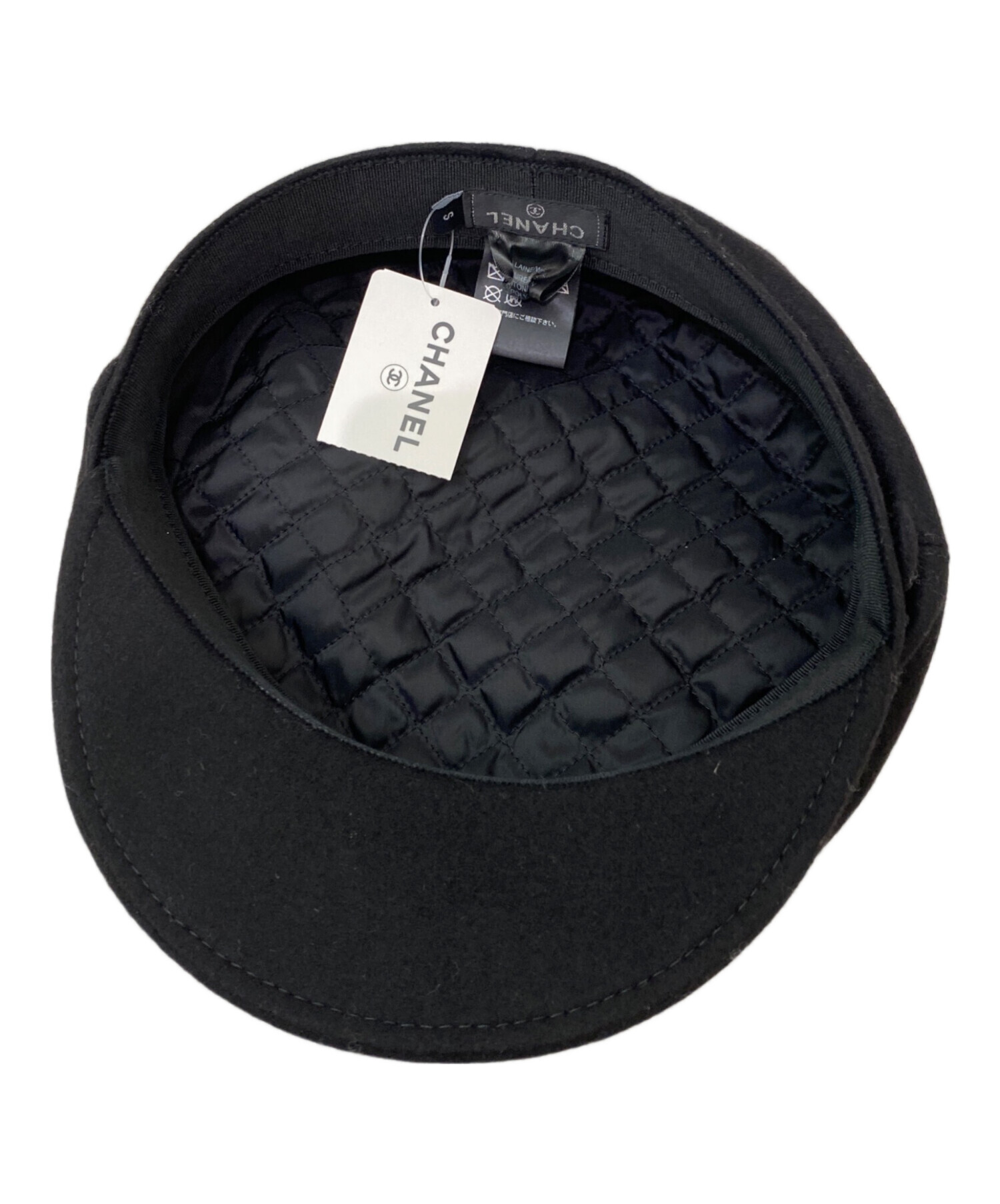 中古・古着通販】CHANEL (シャネル) ココマークキャスケット ブラック