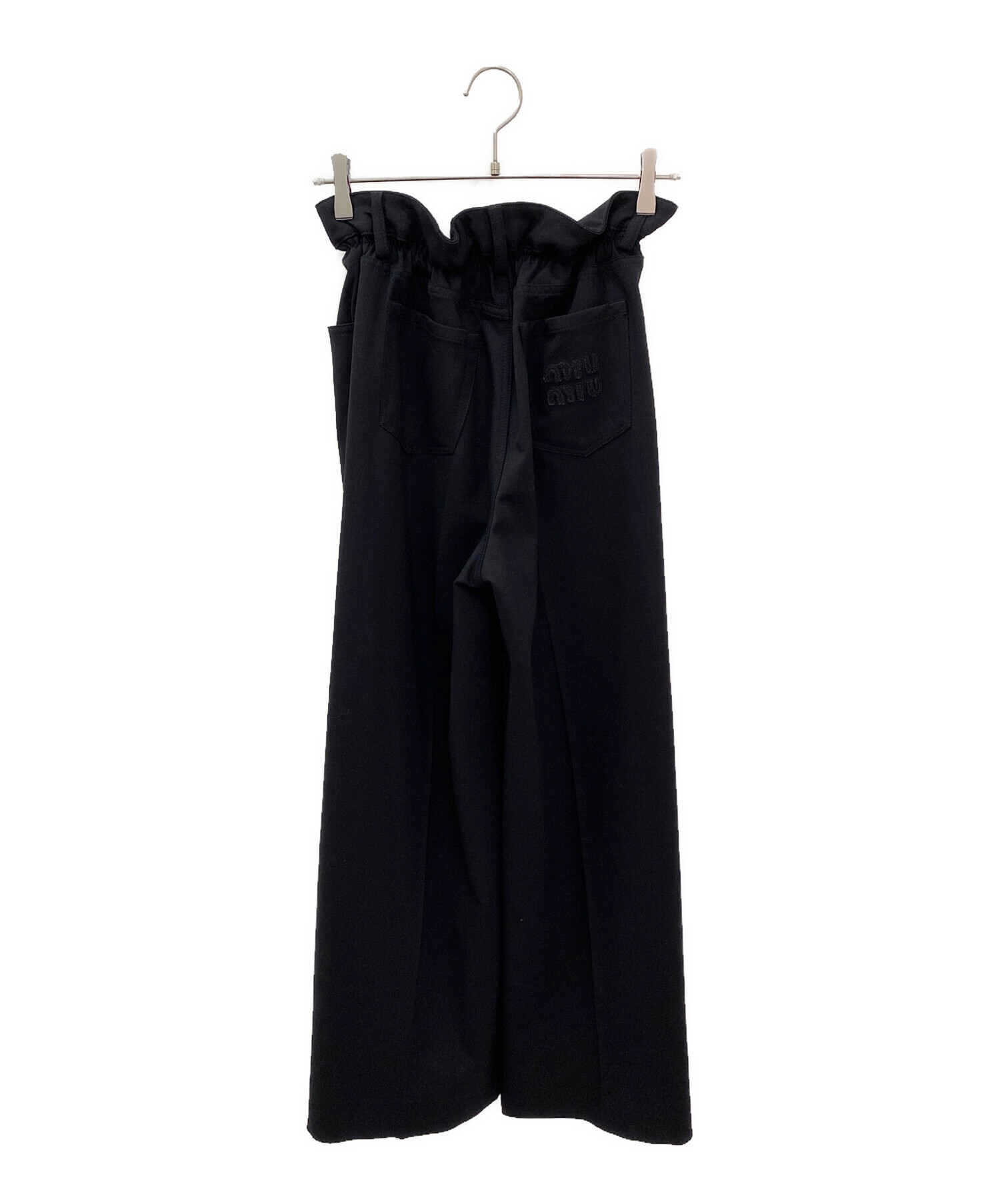 中古・古着通販】MIU MIU (ミュウミュウ) スラックス ブラック サイズ