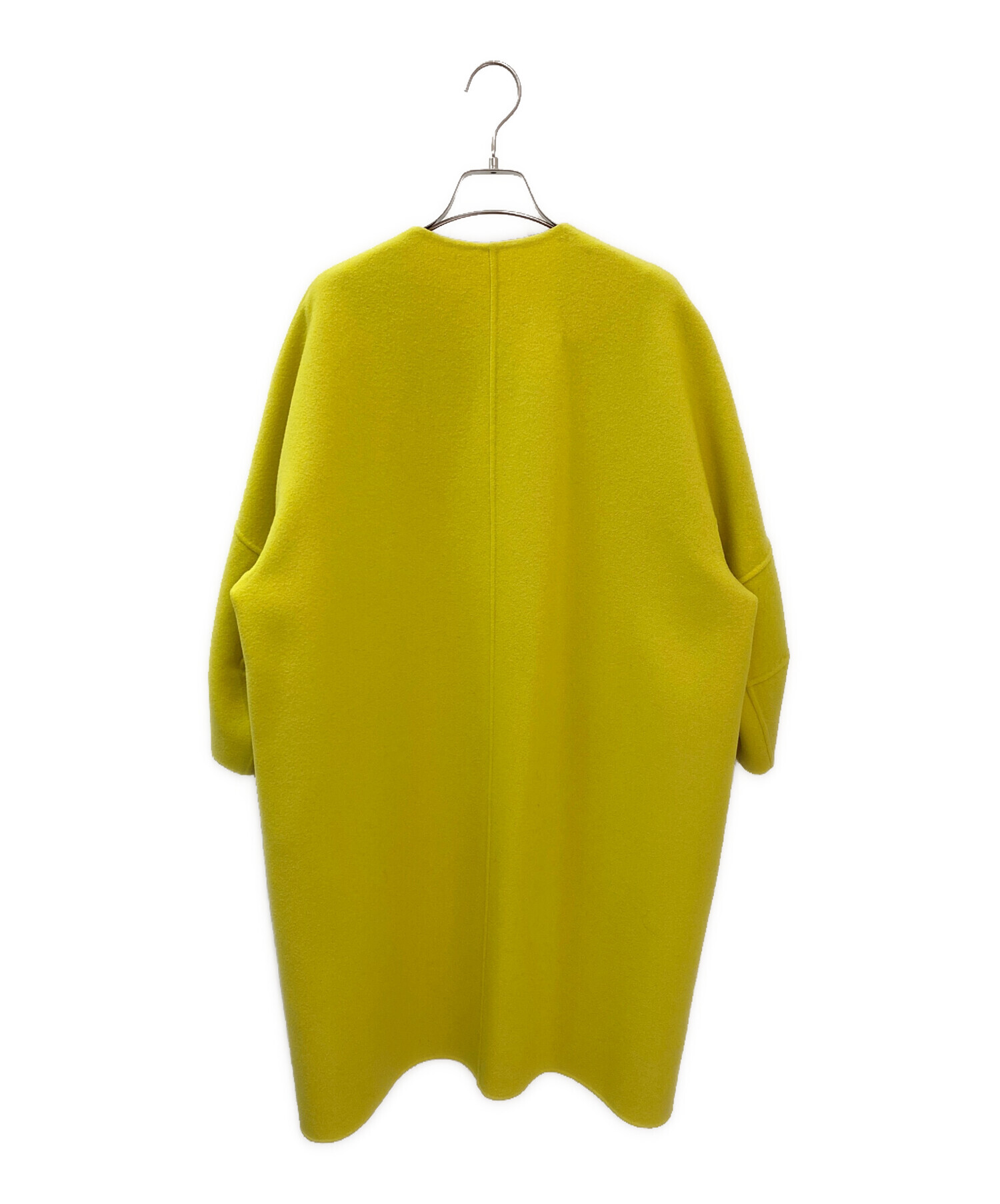 ドゥロワー Drawer 22AW リバーノーカラーコート リバーシブル 34 ドゥロワー リバーノーカラーコート Drawer ドゥロワー 22AW ウール