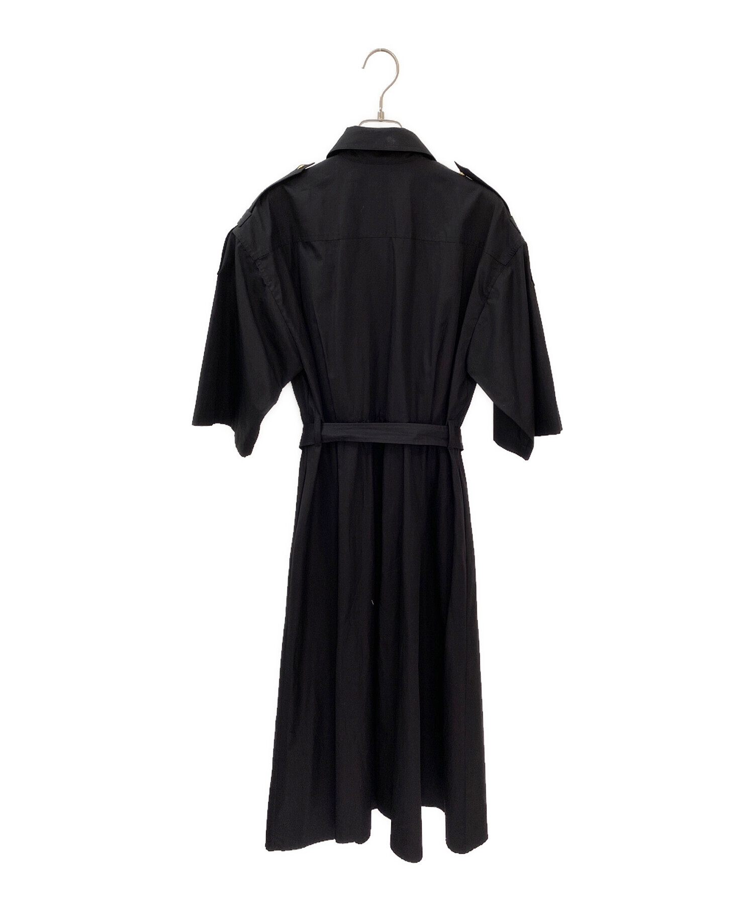 中古・古着通販】CELINE (セリーヌ) シャツワンピース ブラック サイズ