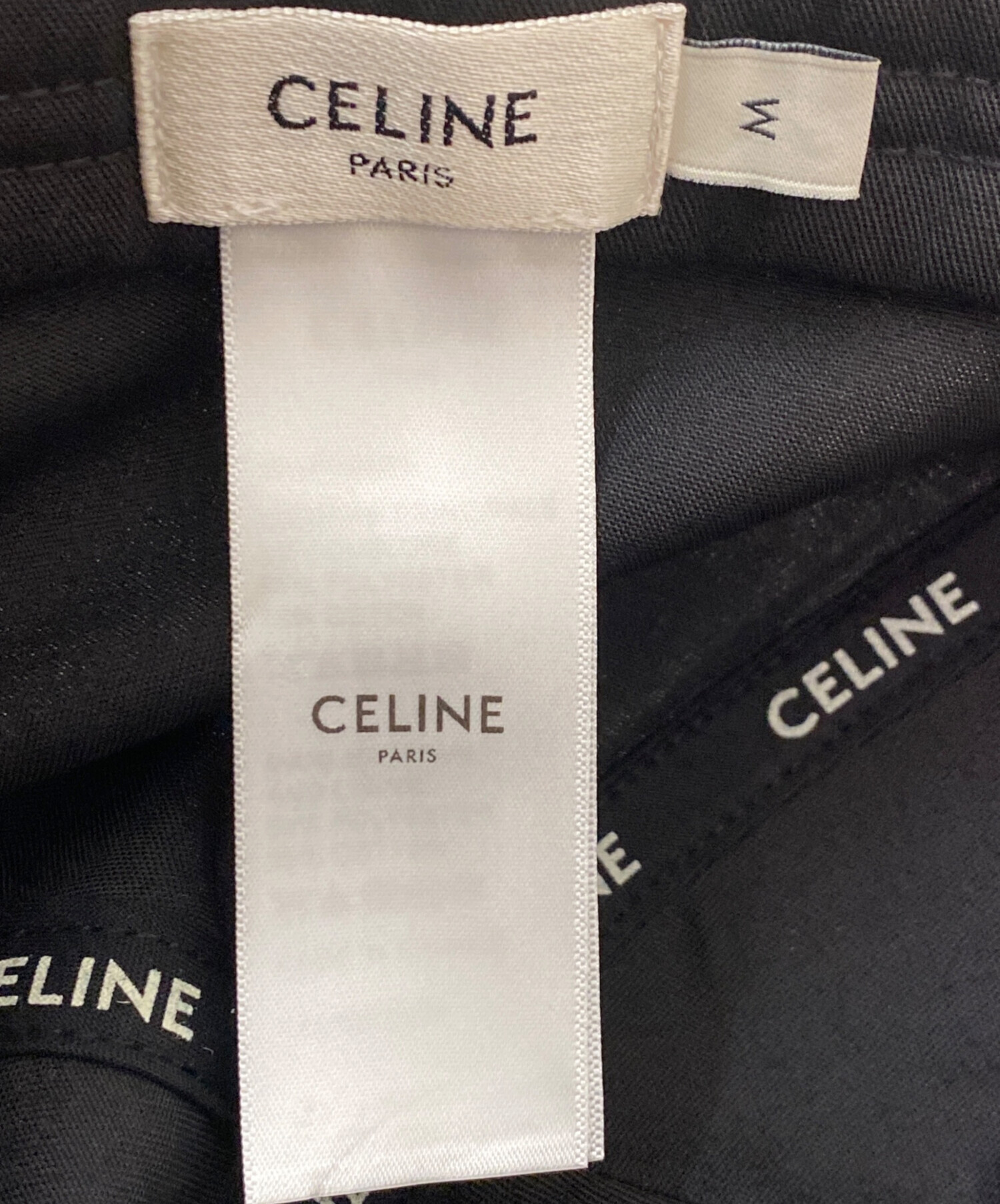 中古・古着通販】CELINE (セリーヌ) ベースボールキャップ ブラック