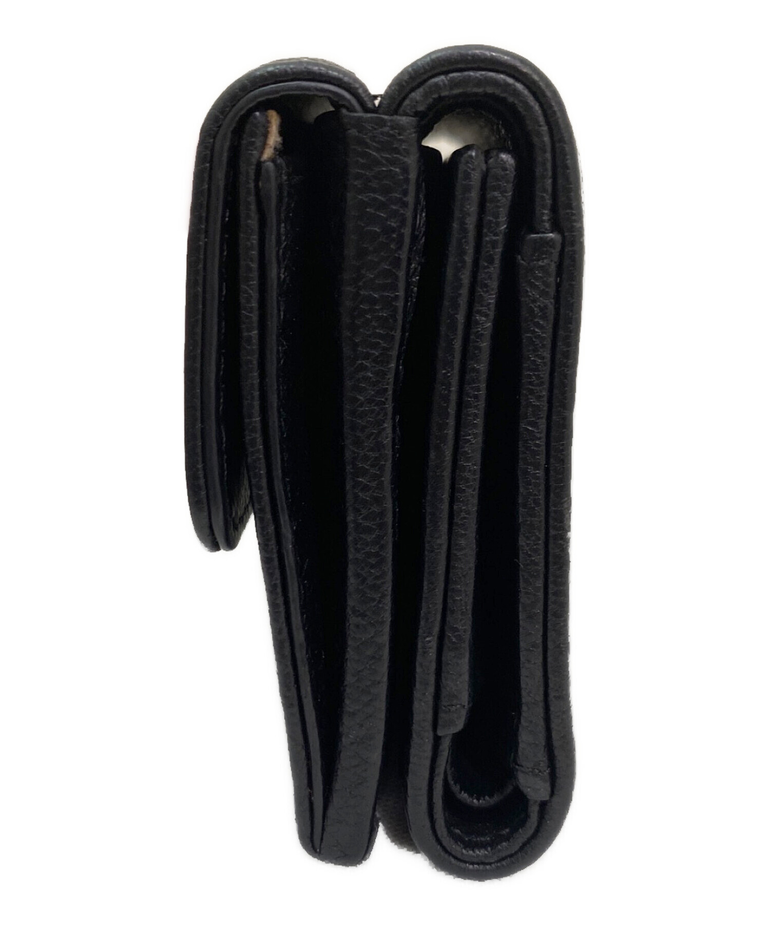 中古・古着通販】CHANEL (シャネル) コンパクトウォレット ブラック