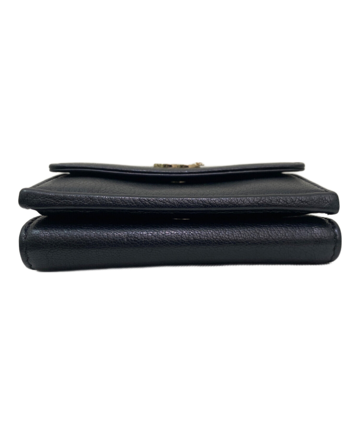 中古・古着通販】CHANEL (シャネル) コンパクトウォレット ブラック