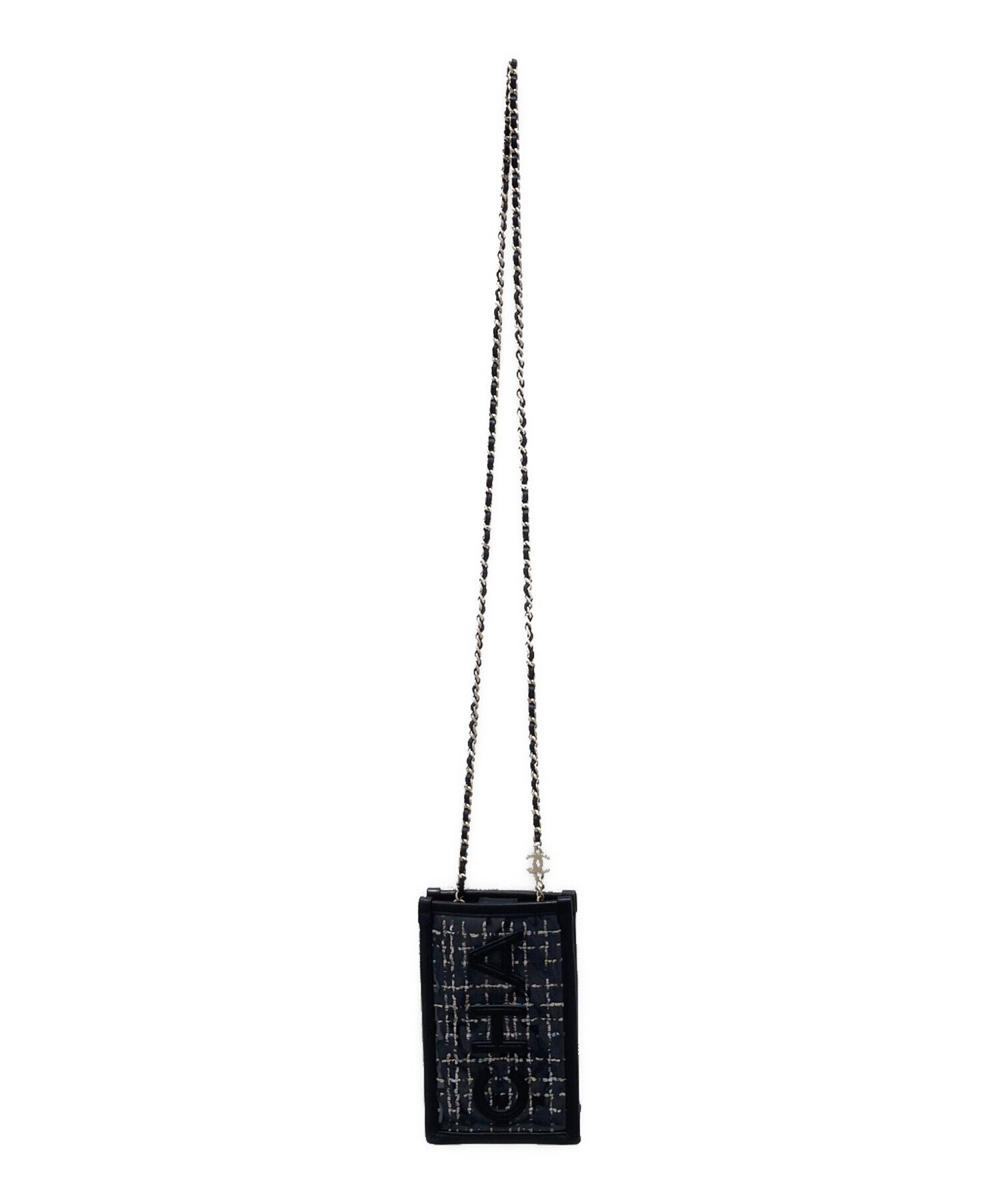 中古・古着通販】CHANEL (シャネル) クリアチェーンポーチ ブラック 