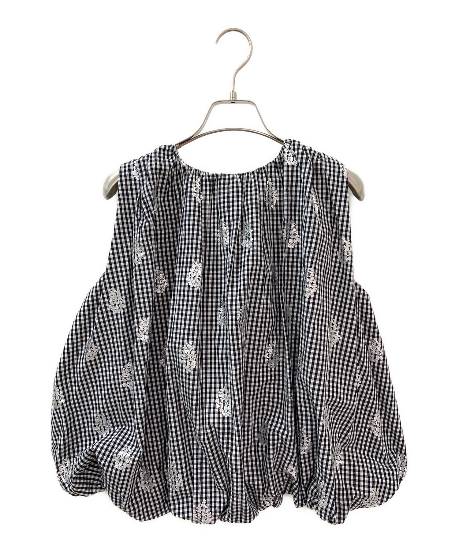 ヌキテパPoplin Foil Print Sleeveless Balloon 中古・古着通販】ne quittez pas (ヌキテパ) Poplin Foil Print