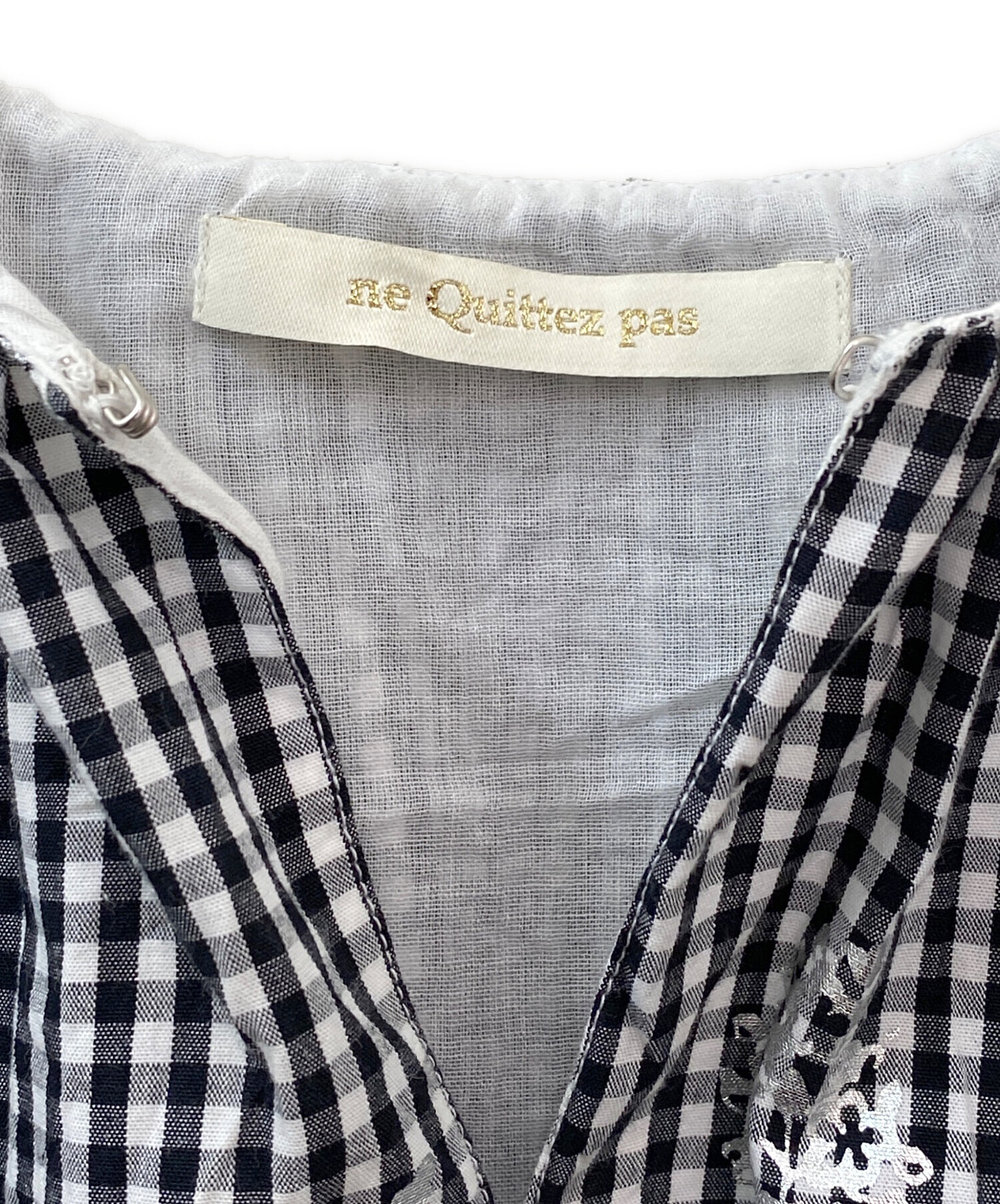 中古・古着通販】ne quittez pas (ヌキテパ) Poplin Foil Print