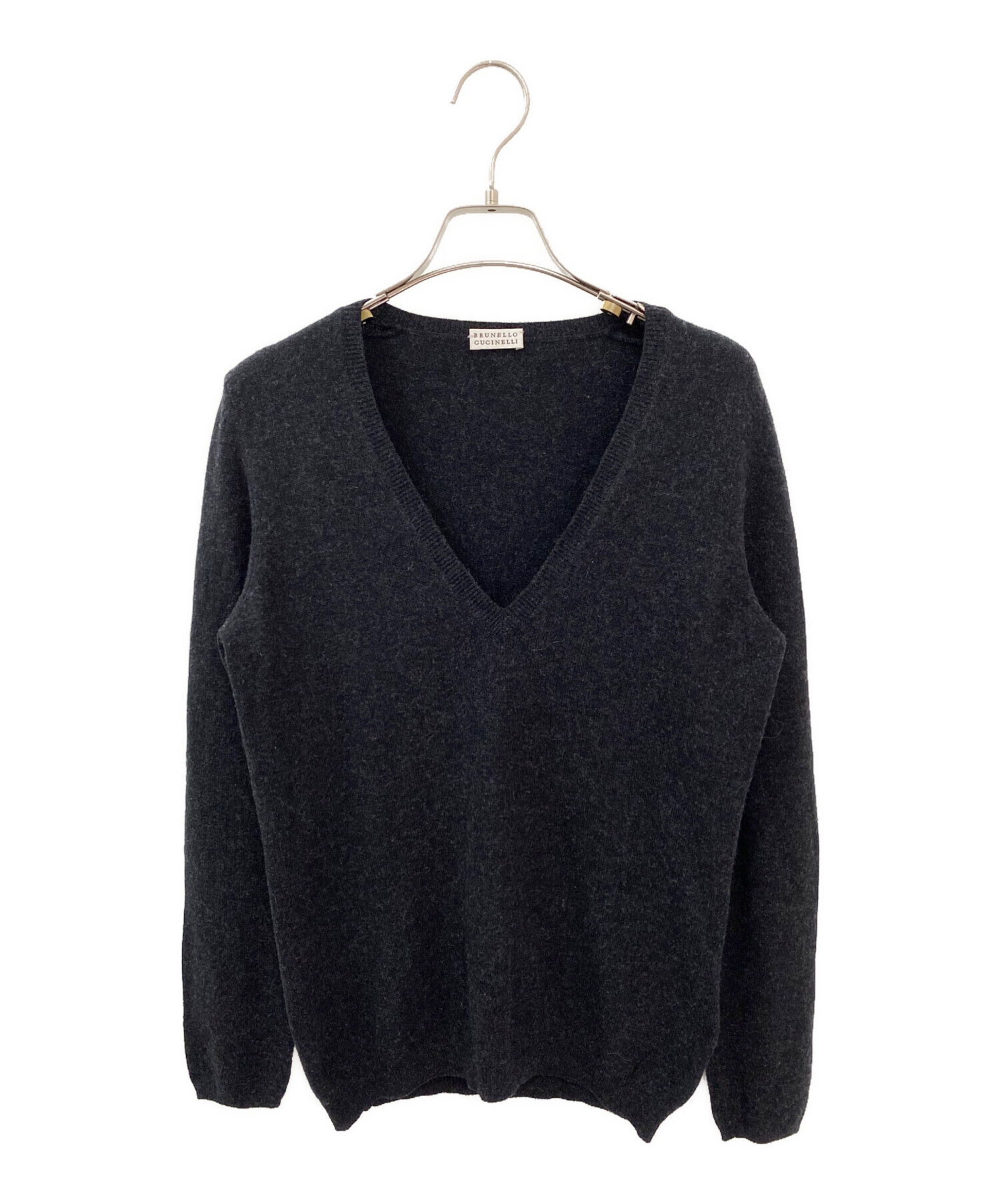 Brunello Cucinelli (ブルネロクチネリ)Vネックニット 長袖 中古・古着通販】BRUNELLO CUCINELLI (ブルネロクチネリ) Vネック