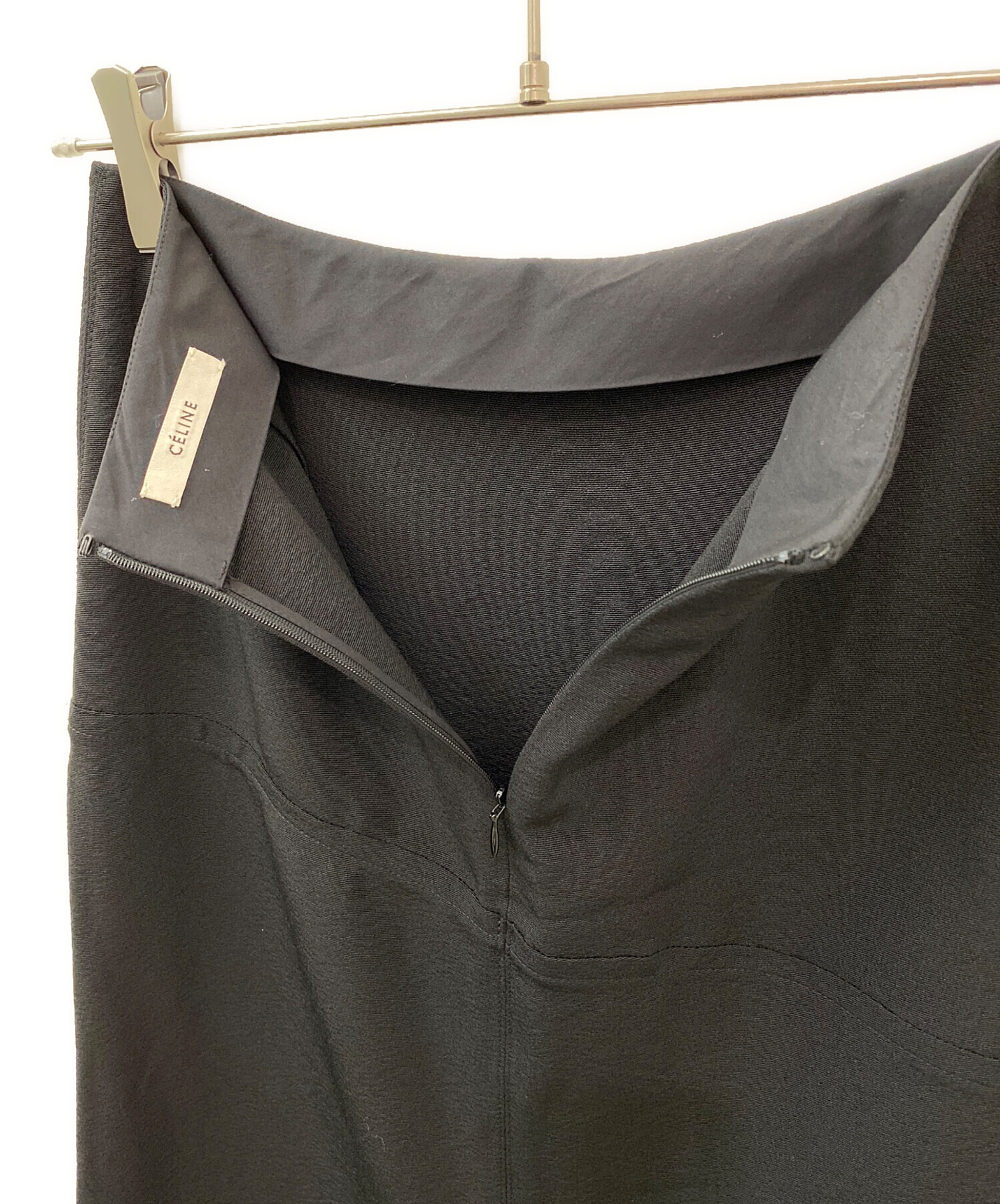 中古・古着通販】CELINE (セリーヌ) タイトスカート ブラック サイズ