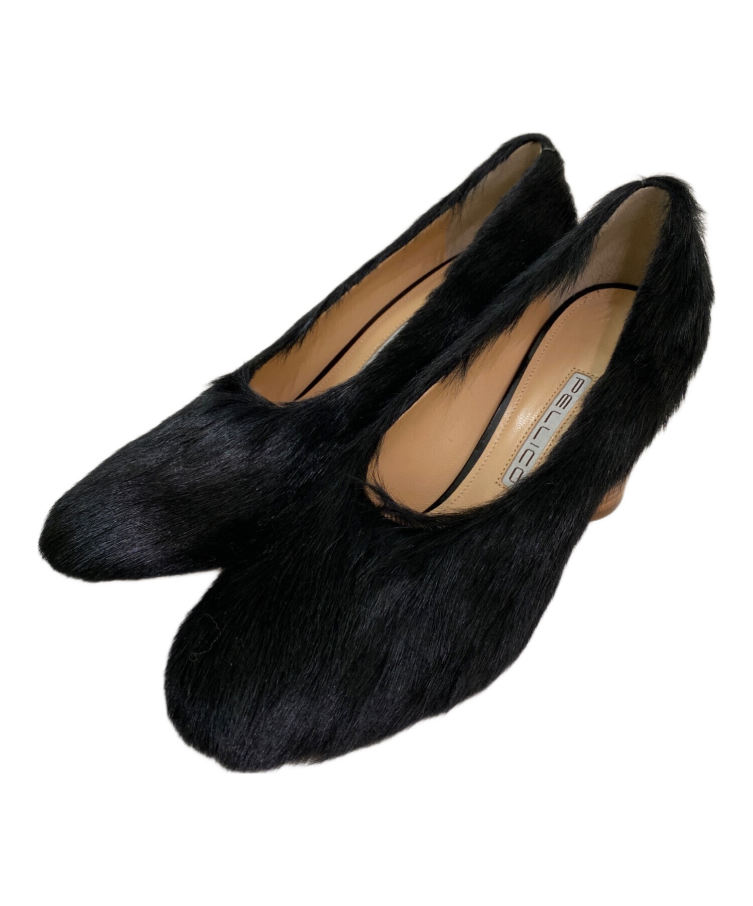 中古・古着通販】PELLICO (ペリーコ) ハラコファーヒールパンプス