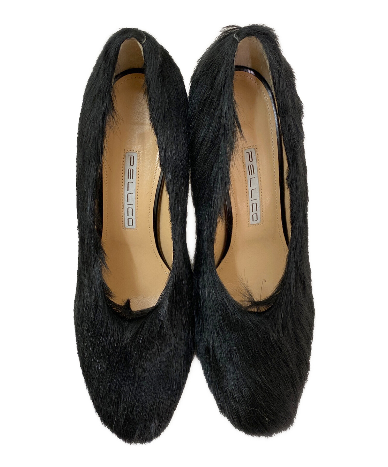 中古・古着通販】PELLICO (ペリーコ) ハラコファーヒールパンプス