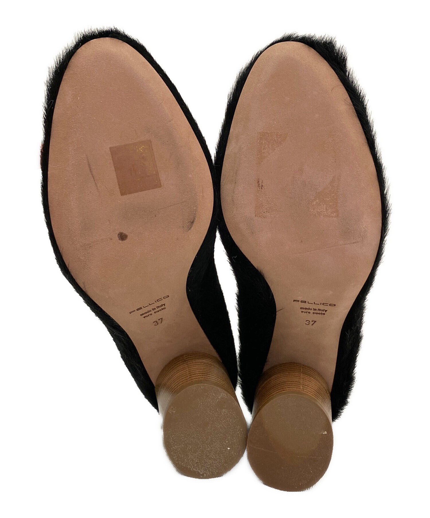 中古・古着通販】PELLICO (ペリーコ) ハラコファーヒールパンプス