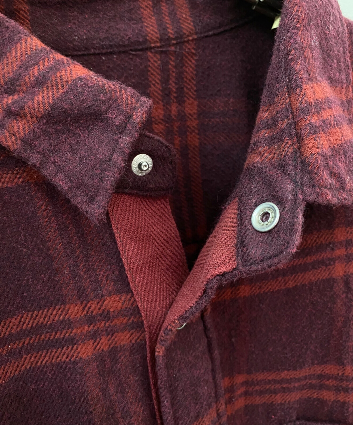 中古・古着通販】sacai (サカイ) チェックシャツ レッド サイズ:1