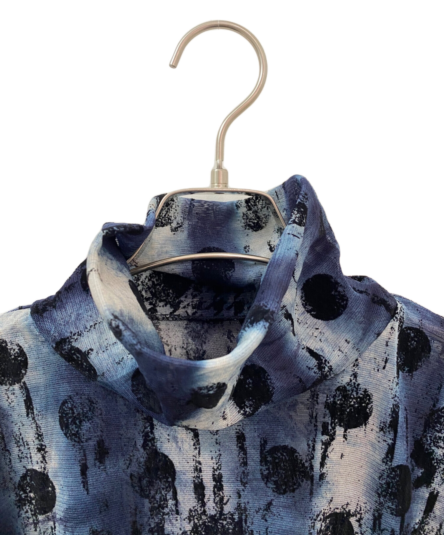 中古・古着通販】Y's (ワイズ) HOUNDTOOTH DOTS TULLE CROPPED HIGH