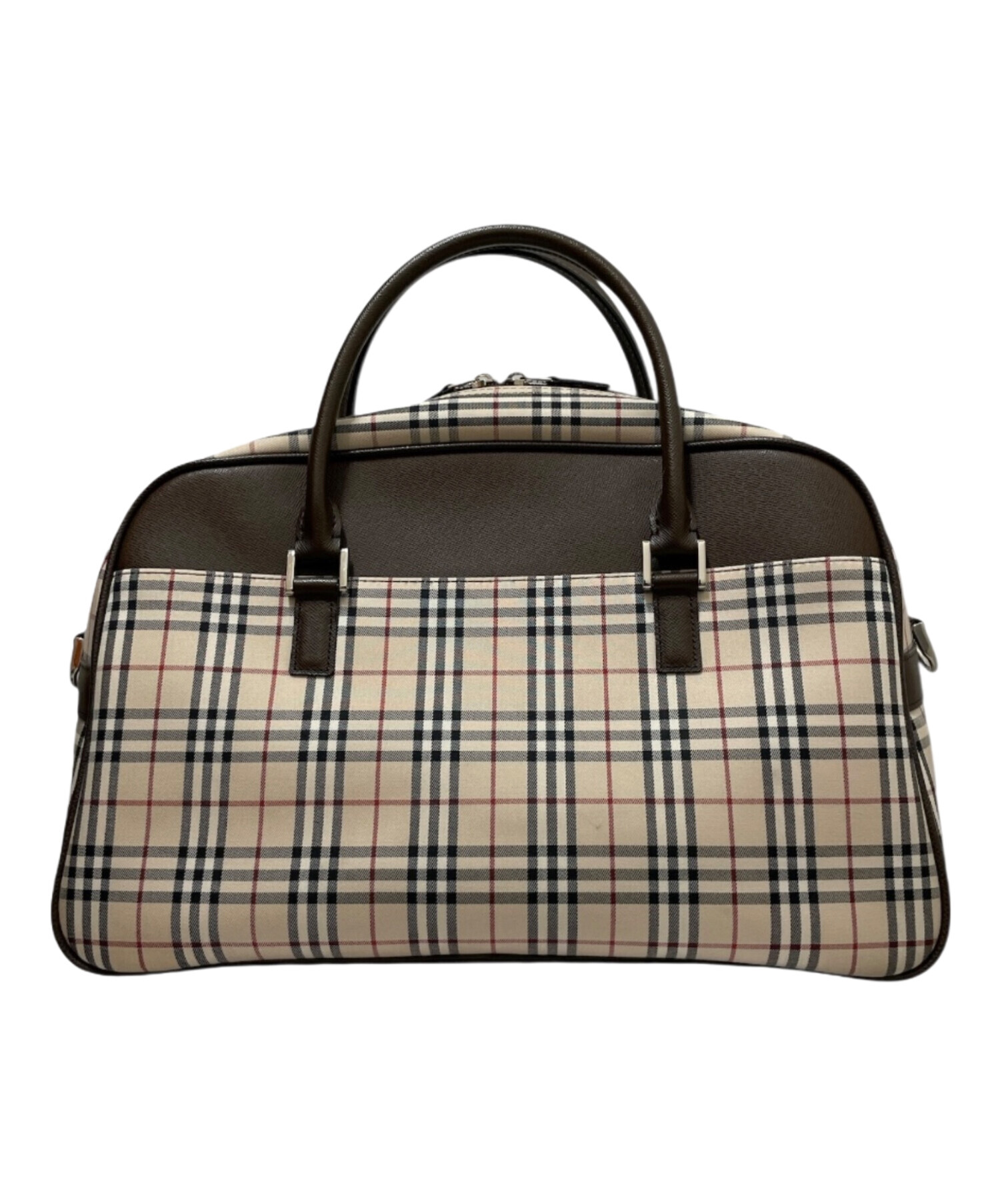 中古・古着通販】BURBERRY (バーバリー) ノバチェックボストンバック