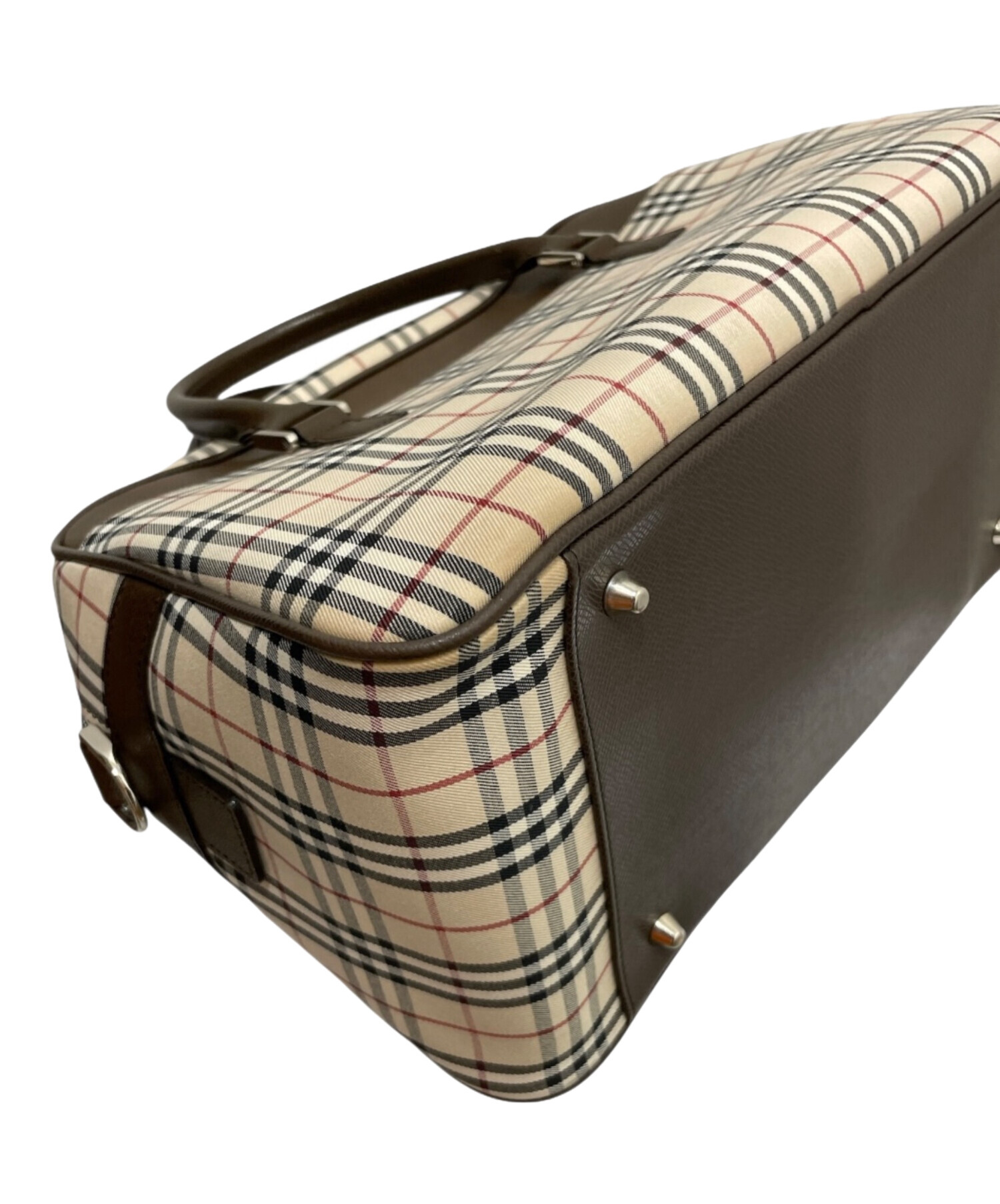 中古・古着通販】BURBERRY (バーバリー) ノバチェックボストンバック