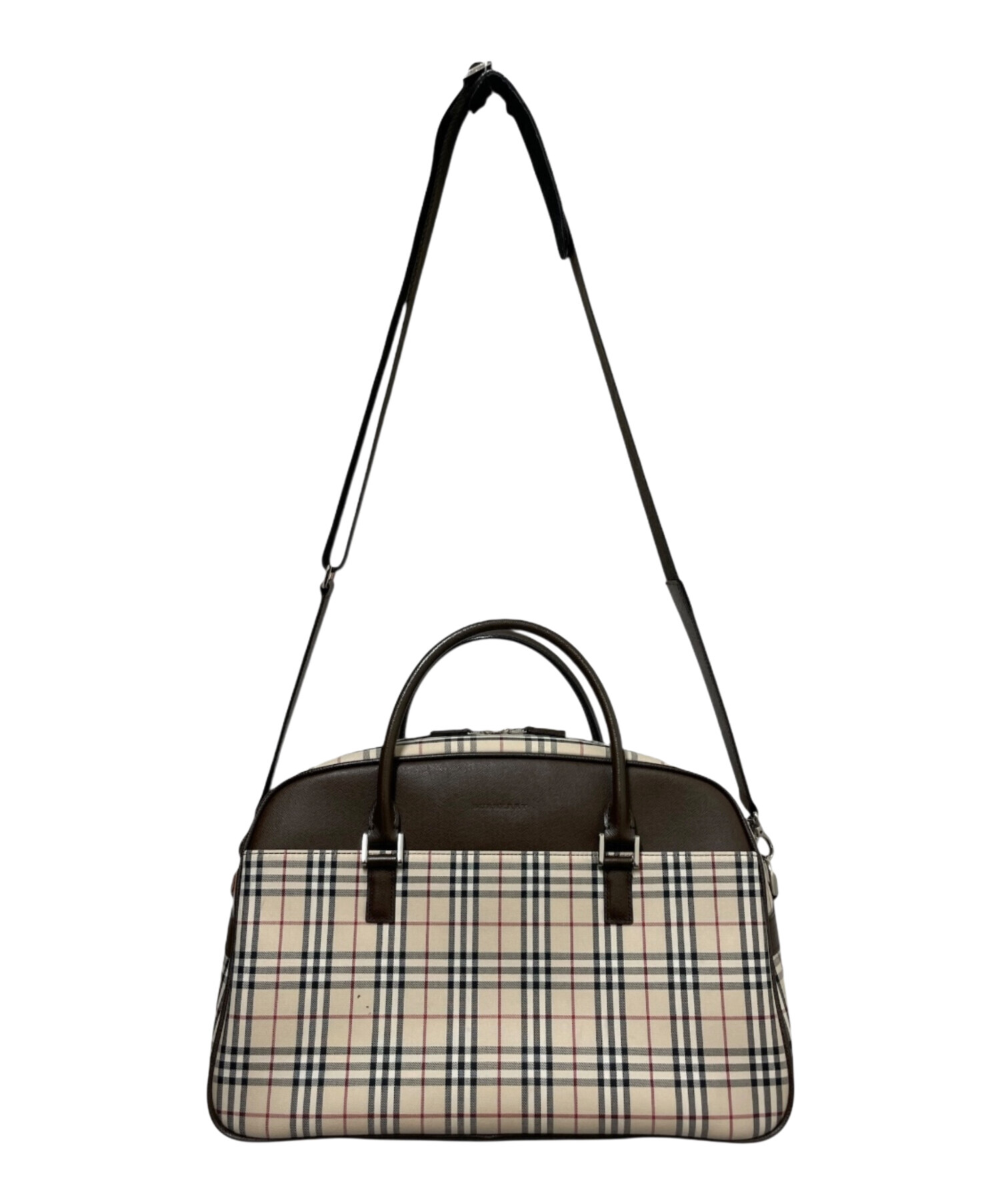 中古・古着通販】BURBERRY (バーバリー) ノバチェックボストンバック