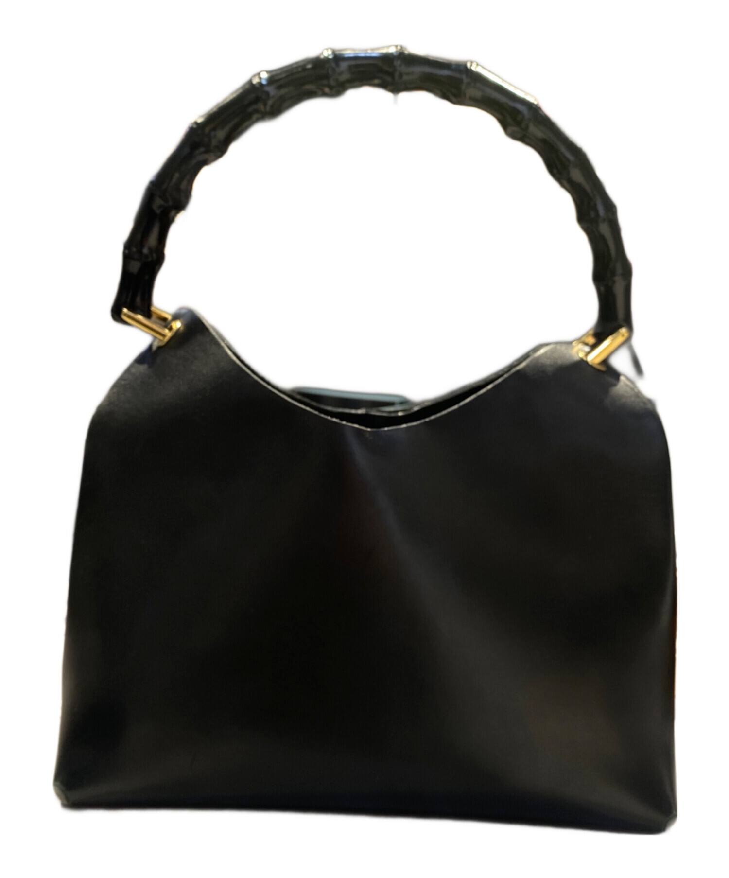 【中古品】GUCCI グッチ バンブー ハンドバッグ 中古・古着通販】GUCCI (グッチ) バンブー ハンドバッグ ブラック
