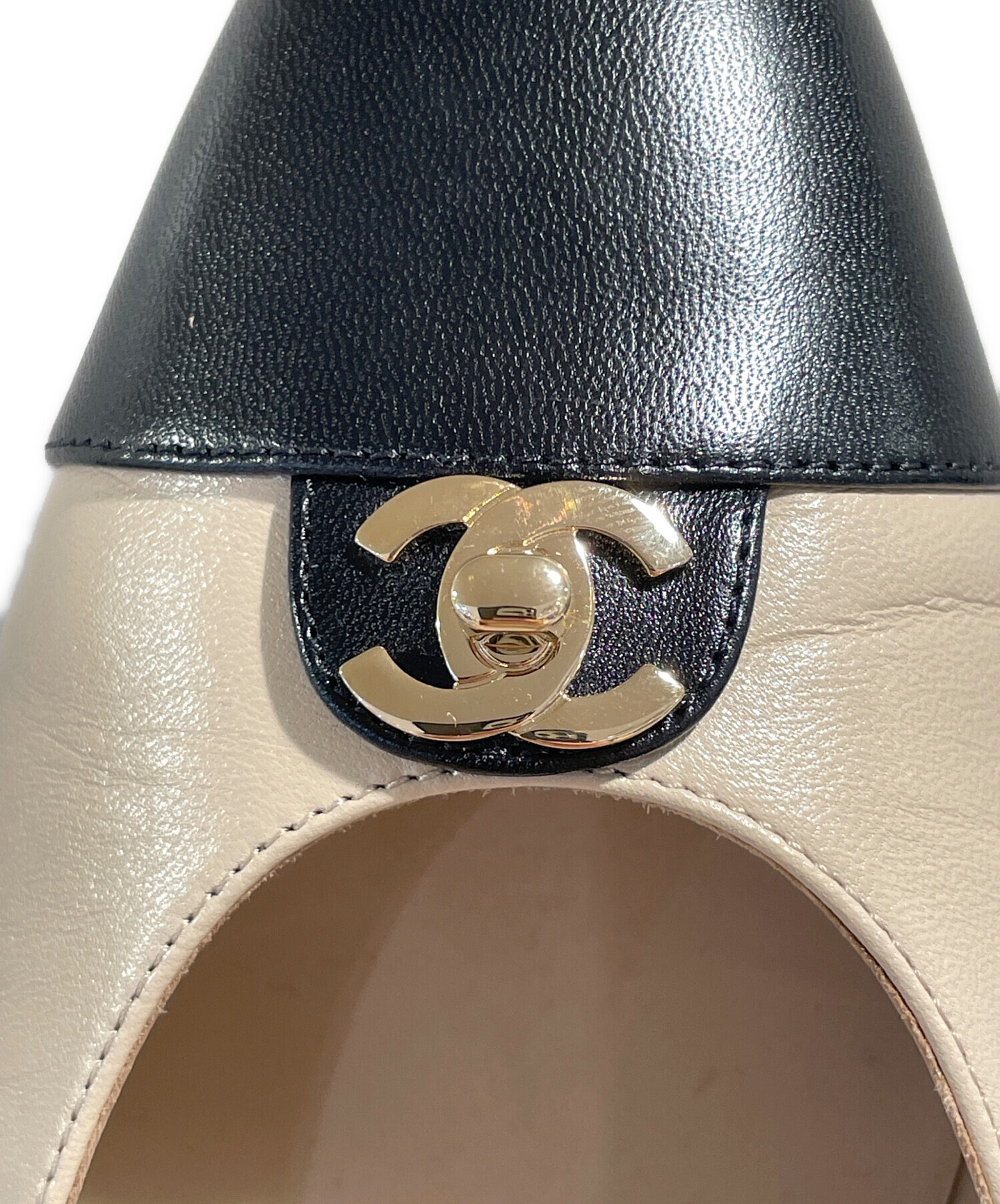 中古・古着通販】CHANEL (シャネル) バレリーナココマークロゴパンプス