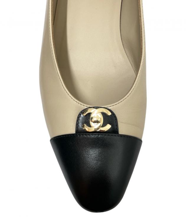 中古・古着通販】CHANEL (シャネル) バレリーナココマークロゴパンプス