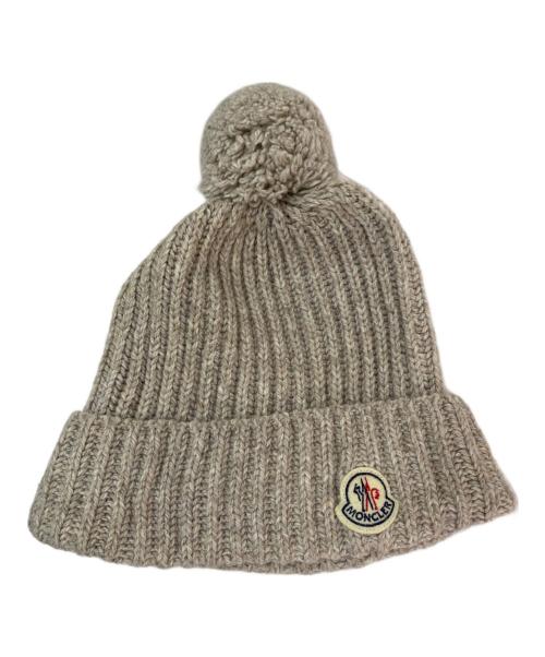 モンクレール　ニット帽　新品未使用　ベージュ 中古・古着通販】MONCLER (モンクレール) ニット帽 ベージュ サイズ