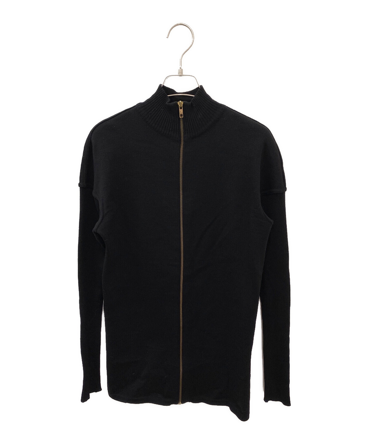 中古・古着通販】ALAIA (アライア) ハイネックジップニット ブラック