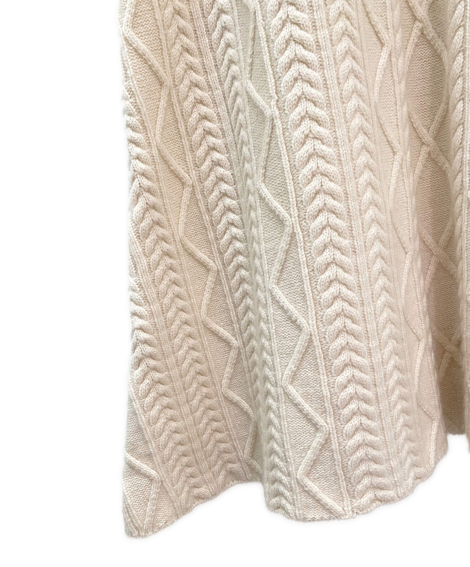 中古・古着通販】MYLAN (マイラン) Cashmere Cable Knit Skirt