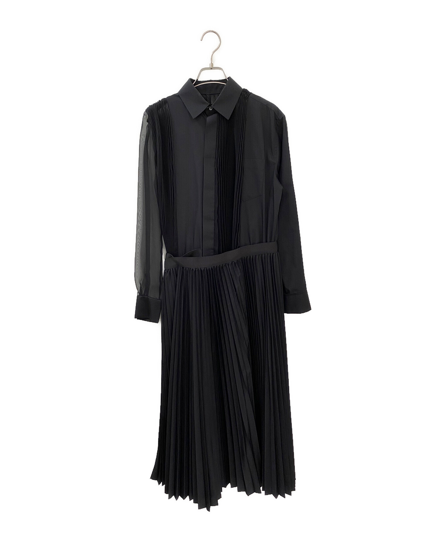 中古・古着通販】sacai (サカイ) シースルー シャツワンピース
