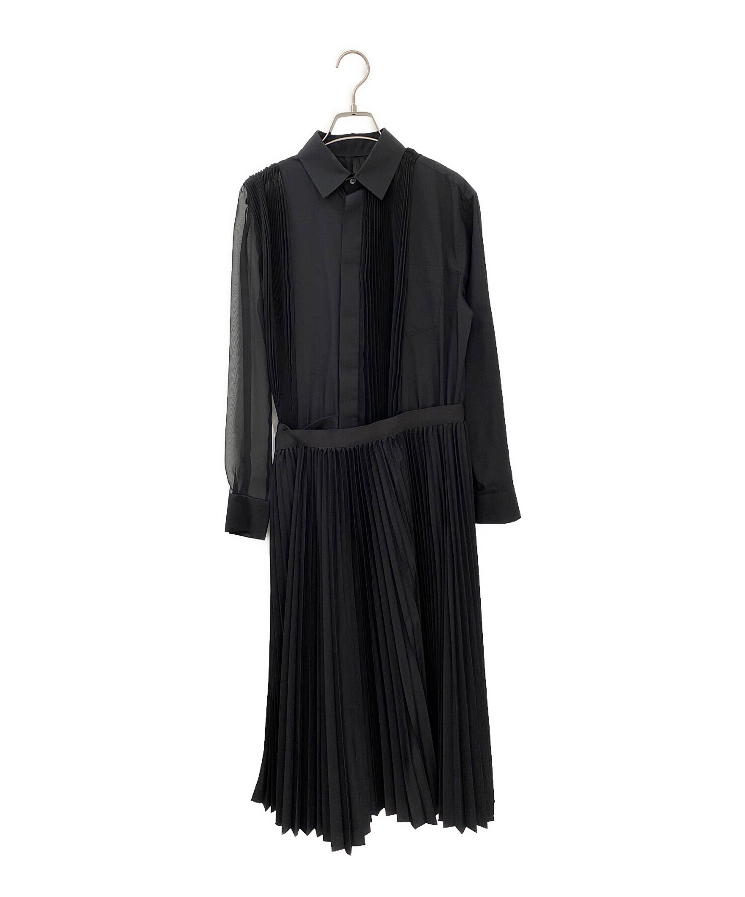 中古・古着通販】sacai (サカイ) シースルー シャツワンピース