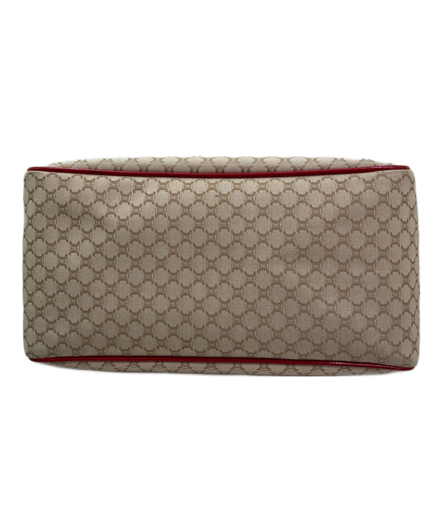中古・古着通販】CELINE (セリーヌ) マカダム柄トートバッグ レッド