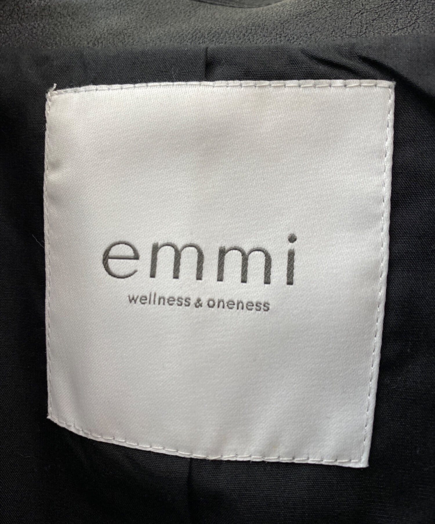 中古・古着通販】emmi (エミ) フェイクレザーダブルジップブルゾン